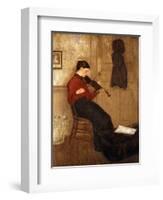 Young Woman with a Violin-Gwen John-Framed Giclee Print