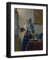 Young Woman with a Water Jug, c.1662-Johannes Vermeer-Framed Giclee Print