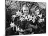 Young Woman with Arms Full of Easter Lillies-Philip Gendreau-Mounted Photographic Print