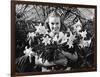 Young Woman with Arms Full of Easter Lillies-Philip Gendreau-Framed Photographic Print