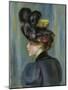 Young Woman with Black Hat, Jeune Femme Au Chapeau Noir, 1895-Pierre-Auguste Renoir-Mounted Giclee Print