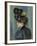 Young Woman with Black Hat, Jeune Femme Au Chapeau Noir, 1895-Pierre-Auguste Renoir-Framed Giclee Print