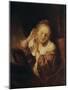Young Woman with Earrings, 1657-Rembrandt van Rijn-Mounted Giclee Print