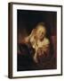 Young Woman with Earrings, 1657-Rembrandt van Rijn-Framed Giclee Print