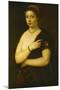Young Woman with Fur, circa 1535-Titian (Tiziano Vecelli)-Mounted Giclee Print