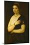 Young Woman with Fur, circa 1535-Titian (Tiziano Vecelli)-Mounted Giclee Print