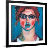 Young Woman with Green Eyes, C.1910-Alexej Von Jawlensky-Framed Giclee Print