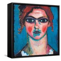 Young Woman with Green Eyes, C.1910-Alexej Von Jawlensky-Framed Stretched Canvas
