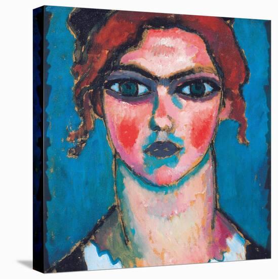 Young Woman with Green Eyes, C.1910-Alexej Von Jawlensky-Stretched Canvas