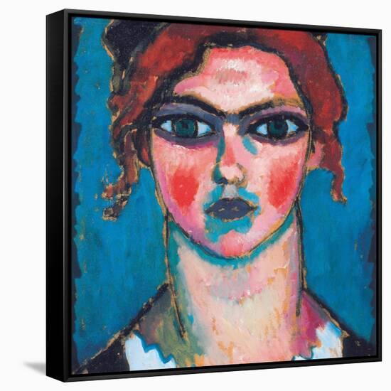 Young Woman with Green Eyes, C.1910-Alexej Von Jawlensky-Framed Stretched Canvas