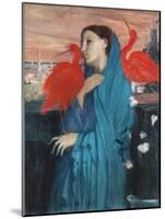 Young Woman with Ibis-Edgar Degas-Mounted Giclee Print