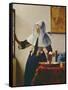Young Woman with Jug of Water at the Window, about 1663-Johannes Vermeer-Framed Stretched Canvas