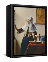 Young Woman with Jug of Water at the Window, about 1663-Johannes Vermeer-Framed Stretched Canvas