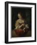 Young Woman with Lemon-Godfried Schalcken-Framed Art Print