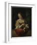 Young Woman with Lemon-Godfried Schalcken-Framed Art Print