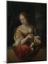 Young Woman with Lemon-Godfried Schalcken-Mounted Art Print