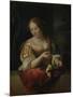 Young Woman with Lemon-Godfried Schalcken-Mounted Art Print