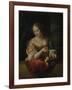 Young Woman with Lemon-Godfried Schalcken-Framed Art Print