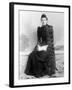 Young Woman with Long Hair Portrait, Ca. 1900-null-Framed Photographic Print