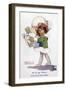 Young Woman with Parcels-Agnes Richardson-Framed Art Print