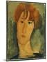 Young Woman with Red Hair Wearing a Collar-Amedeo Modigliani-Mounted Giclee Print