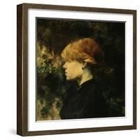 Young Woman With Red Hair-Henri de Toulouse-Lautrec-Framed Giclee Print
