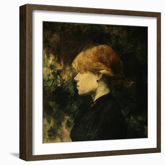 Young Woman With Red Hair-Henri de Toulouse-Lautrec-Framed Giclee Print