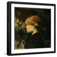 Young Woman With Red Hair-Henri de Toulouse-Lautrec-Framed Giclee Print