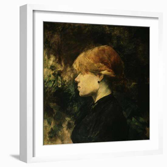 Young Woman With Red Hair-Henri de Toulouse-Lautrec-Framed Giclee Print