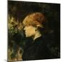 Young Woman With Red Hair-Henri de Toulouse-Lautrec-Mounted Premium Giclee Print