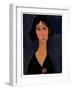 Young Woman with Rose (Margherita), 1916 (Oil on Canvas)-Amedeo Modigliani-Framed Giclee Print