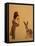 Young Woman with scarf and Hare, 2017-Susan Adams-Framed Stretched Canvas