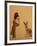 Young Woman with scarf and Hare, 2017-Susan Adams-Framed Giclee Print