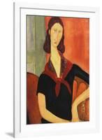 Young Woman with Scarf-Amedeo Modigliani-Framed Art Print