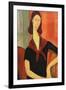 Young Woman with Scarf-Amedeo Modigliani-Framed Art Print