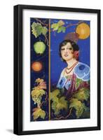 Young woman with shawl. Ca. 1925-Ramón José Izquierdo y Garrido-Framed Giclee Print