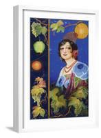 Young woman with shawl. Ca. 1925-Ramón José Izquierdo y Garrido-Framed Giclee Print