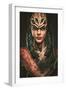 Young Woman with Spider Body Art and Mask-NejroN Photo-Framed Art Print