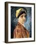 Young Woman with Sterntichel-Isidor Kaufmann-Framed Art Print