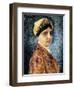 Young Woman with Sterntichel-Isidor Kaufmann-Framed Art Print