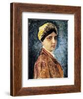 Young Woman with Sterntichel-Isidor Kaufmann-Framed Art Print