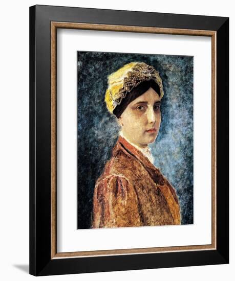 Young Woman with Sterntichel-Isidor Kaufmann-Framed Art Print