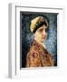 Young Woman with Sterntichel-Isidor Kaufmann-Framed Art Print