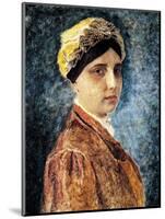 Young Woman with Sterntichel-Isidor Kaufmann-Mounted Art Print