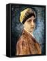 Young Woman with Sterntichel-Isidor Kaufmann-Framed Stretched Canvas