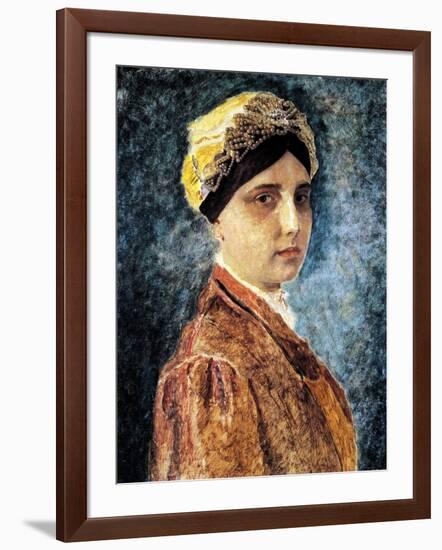 Young Woman with Sterntichel-Isidor Kaufmann-Framed Art Print