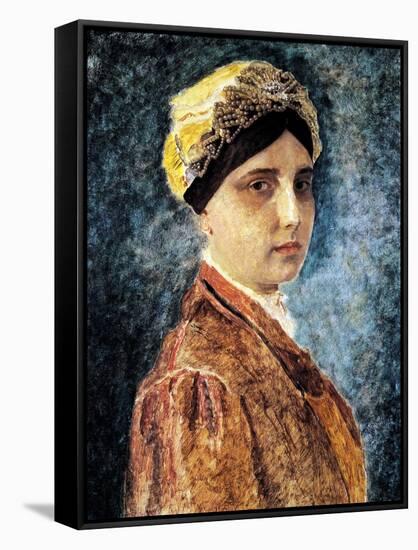 Young Woman with Sterntichel-Isidor Kaufmann-Framed Stretched Canvas