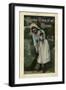 Young Woman with Sweeping Brush-null-Framed Art Print