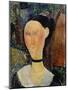 Young Woman with Velour Necklace-Amadeo Modigliani-Mounted Giclee Print