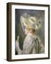 Young Woman with White Hat-Pierre-Auguste Renoir-Framed Giclee Print